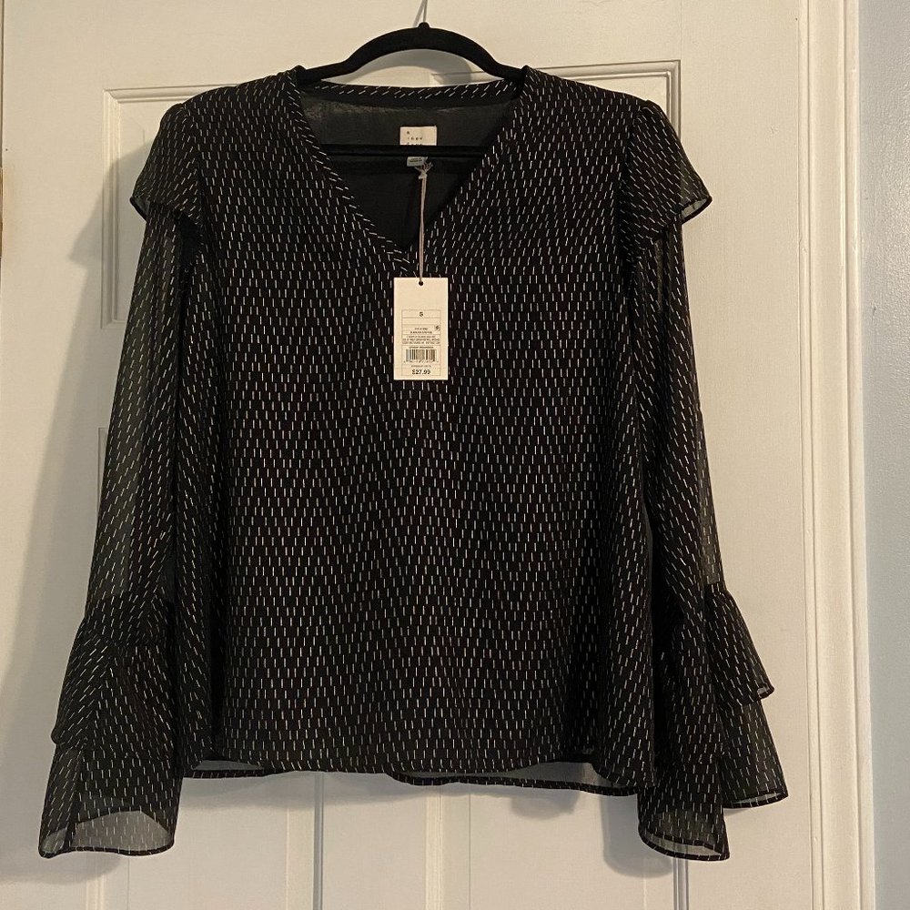 Black Blouse Sz S